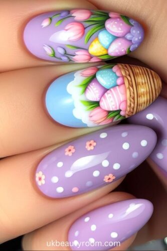 Easy Easter Nails