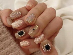 Nail Designs Gemstone Glam