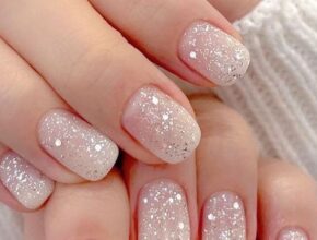 Nail Designs Sparkled Nail Art for Wedding